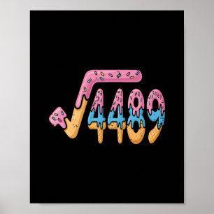 Quadratwurzel 4489 Eiscreme Slang Mathe 67 Sechs S Poster