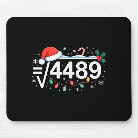 Quadratwurzel 4489 Lustig 67 Meme Mathelehrer 6 7 Mousepad (Vorne)