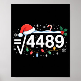 Quadratwurzel 4489 Lustig 67 Meme Mathelehrer 6 7  Poster