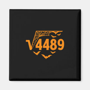 Quadratwurzel 4489 Lustiger Halloween-Meme 67 Math Magnet