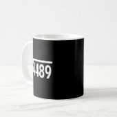Quadratwurzel 4489 Lustiger Mathelehrer Sechs Sieb Kaffeetasse (Vorderseite Links)