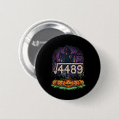 Quadratwurzel 4489 Lustiges Halloween-Meme 67 Math Button (Vorne & Hinten)