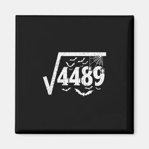Quadratwurzel 4489 Lustiges Halloween Meme 67 Math Magnet
