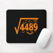 Quadratwurzel 4489 Lustiges Halloween Meme 67 Math Mousepad (Mit Mouse)