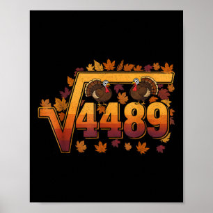 Quadratwurzel 4489 Lustiges Thanksgiving Meme 67 M Poster