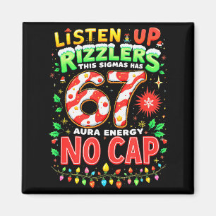 Quadratwurzel 4489 Sechs Sieben Weihnachten Lustig Magnet