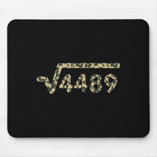 Quadratwurzel 4489 Slang Mathelehrer Sechs Sieben  Mousepad (Vorne)