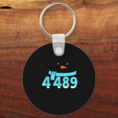 Quadratwurzel 4489 Weihnachts Meme Six Seven Slang Schlüsselanhänger (Vorderseite)