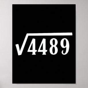 Quadratwurzel 67 Jahre altes Geschenk Lustiger Leh Poster