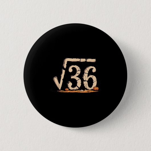 Quadratwurzel 67 Meme 6 7 Gen Alpha Halloween Six Button (Vorderseite)