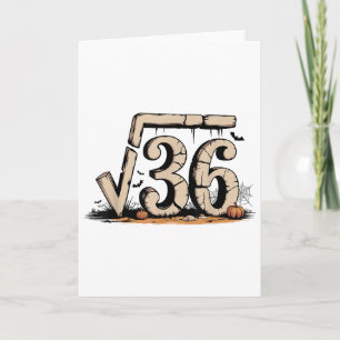 Quadratwurzel 67 Meme 6 7 Gen Alpha Halloween Six  Karte