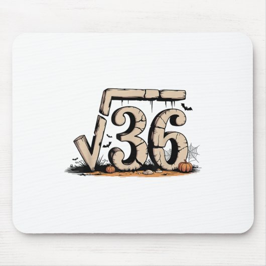 Quadratwurzel 67 Meme 6 7 Gen Alpha Halloween Six Mousepad (Vorne)