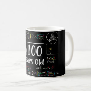 Quadratwurzel aus 100 10. Geburtstag 10 Jahre alte Kaffeetasse