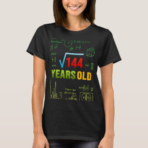 Quadratwurzel des 144 12. Geburtstags 12 Jahre alt T-Shirt