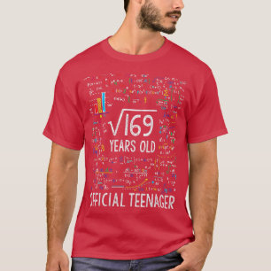 Quadratwurzel des 169 13-jährigen Offiziellen Teen T-Shirt