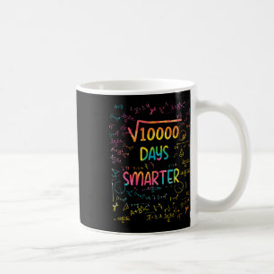 Quadratwurzel von 10000 Mathematik 100 Tage intell Kaffeetasse