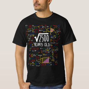 Quadratwurzel von 2500 - 50. Geburtstagsgeschenk T-Shirt