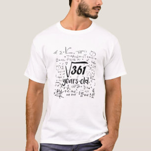 Quadratwurzel von 361 - 19. Tag 19 Jahre alter Mat T-Shirt
