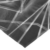 Quadratzecken, graue Linien auf schwarzem Hintergr Tischdecke (Schrägansicht)