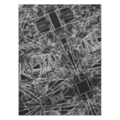 Quadratzecken, graue Linien auf schwarzem Hintergr Tischdecke (Vorderseite)