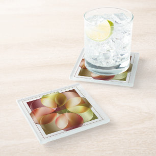 Quadratzelle Glasuntersetzer