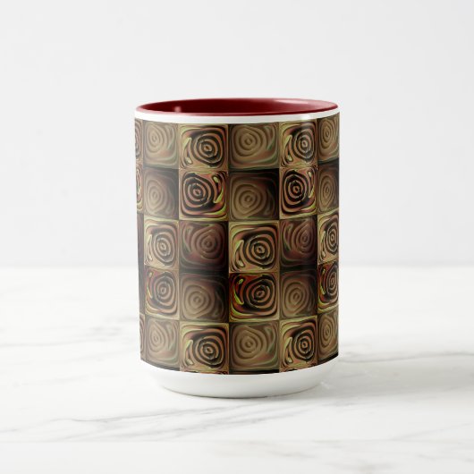 Quadratzenbefreiung mit braunen Gradientenzirkeln Tasse (Zentrum)