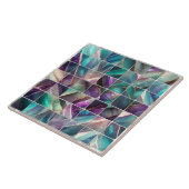 Quadratziegel Mosaik Fluorit und Perle Fliese (Seite)