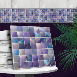 Quadratziegel Mosaik Fluorit und Perle Fliese