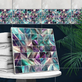Quadratziegel Mosaik Fluorit und Perle Fliese