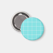 Quadratziegel wie Karo Muster Magnet (Vorderseite/Rückseite)
