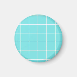 Quadratziegel wie Karo Muster Magnet