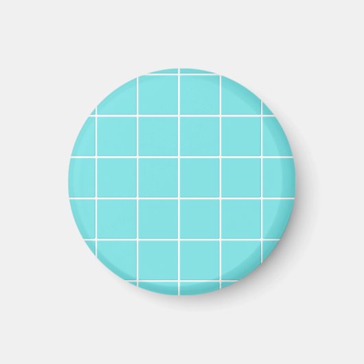 Quadratziegel wie Karo Muster Magnet (Vorne)