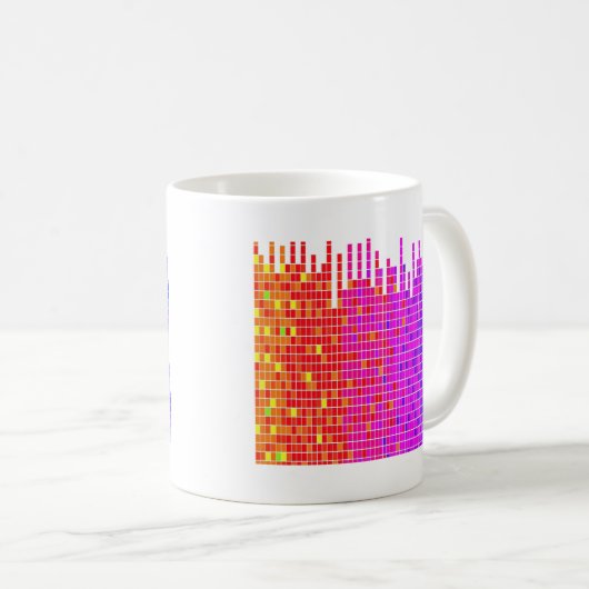 Quadratzoll abstrakt kaffeetasse (VorderseiteRechts)
