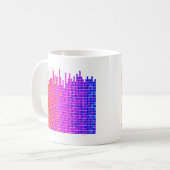 Quadratzoll abstrakt kaffeetasse (Vorderseite Links)