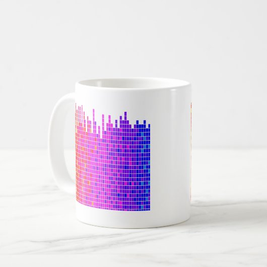 Quadratzoll abstrakt kaffeetasse (Vorderseite Links)