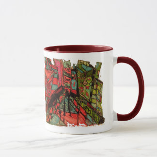 Quadratzoll Tinte weiß Tasse