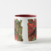 Quadratzoll Tinte weiß Tasse (Zentrum)