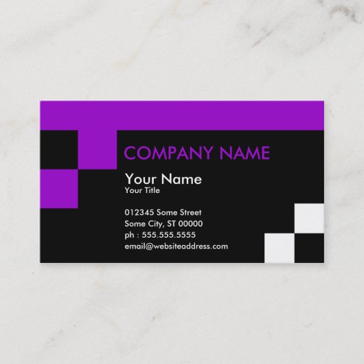 Quadratzoll Visitenkarte (Vorderseite)