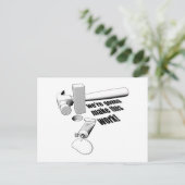 Quadratzwickel Postkarte (Stehend Vorderseite)