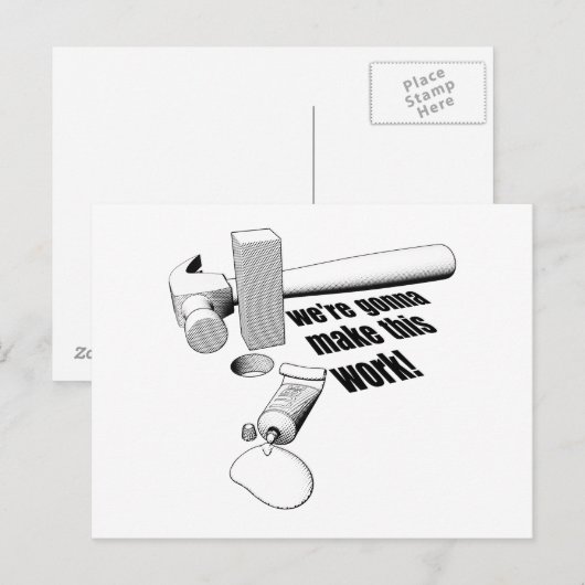 Quadratzwickel Postkarte (Vorne/Hinten)