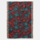 Quadriculados riscados de cor azul claro, vermelho decke (Vorderseite Vertikal)