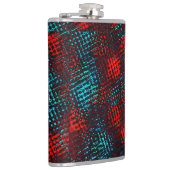 Quadriculados riscados de cor azul claro, vermelho flachmann (Rechts)