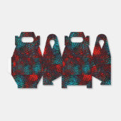 Quadriculados riscados de cor azul claro, vermelho geschenkschachtel (Ungefaltet)