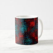 Quadriculados riscados em vermelho e azul claro. kaffeetasse (VorderseiteRechts)