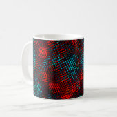 Quadriculados riscados em vermelho e azul claro. kaffeetasse (Vorderseite Links)