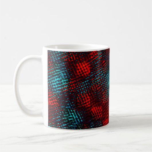 Quadriculados riscados em vermelho e azul claro. kaffeetasse (Links)