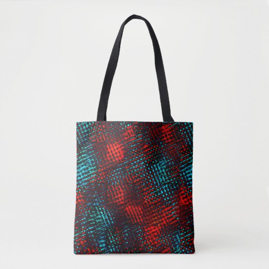 Quadriculados riscados em vermelho e azul claro. tasche (Vorderseite)