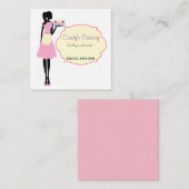 Quadrieren Sie, 2,5" x 2,5", Standardlech Quadratische Visitenkarte (Vorne/Hinten)