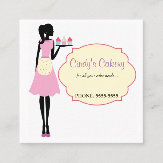 Quadrieren Sie, 2,5" x 2,5", Standardlech Quadratische Visitenkarte (Vorderseite)