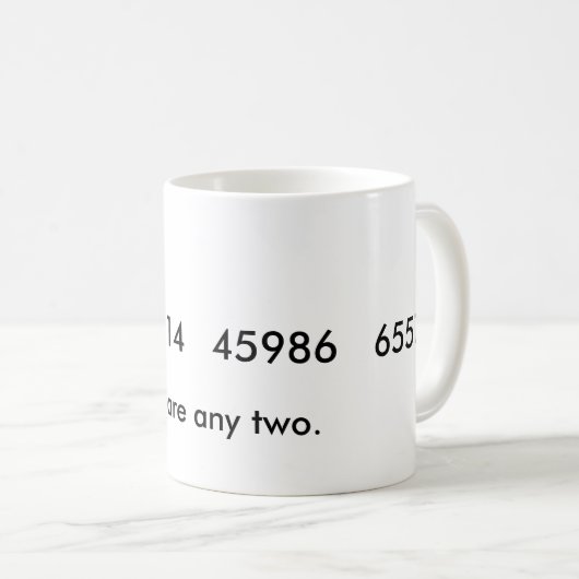 Quadrieren Sie irgendwelche zwei Kaffeetasse (VorderseiteRechts)